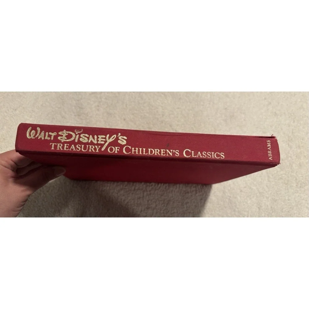 WALT DISNEY'S TREASURY OF CHILDREN'S CLASSICS Abrams 1978 Red Cover Hardcover